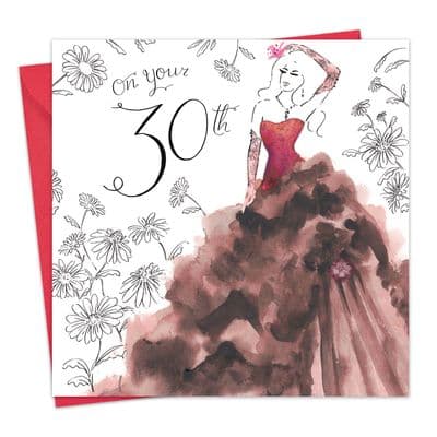 30th Birthday Card For Her