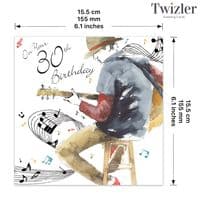 Age Birthday Cards. Birthday Card For Him. Age 30 Birthday Card. Male Birthday Card. Happy Birthday Cards. Twizler.