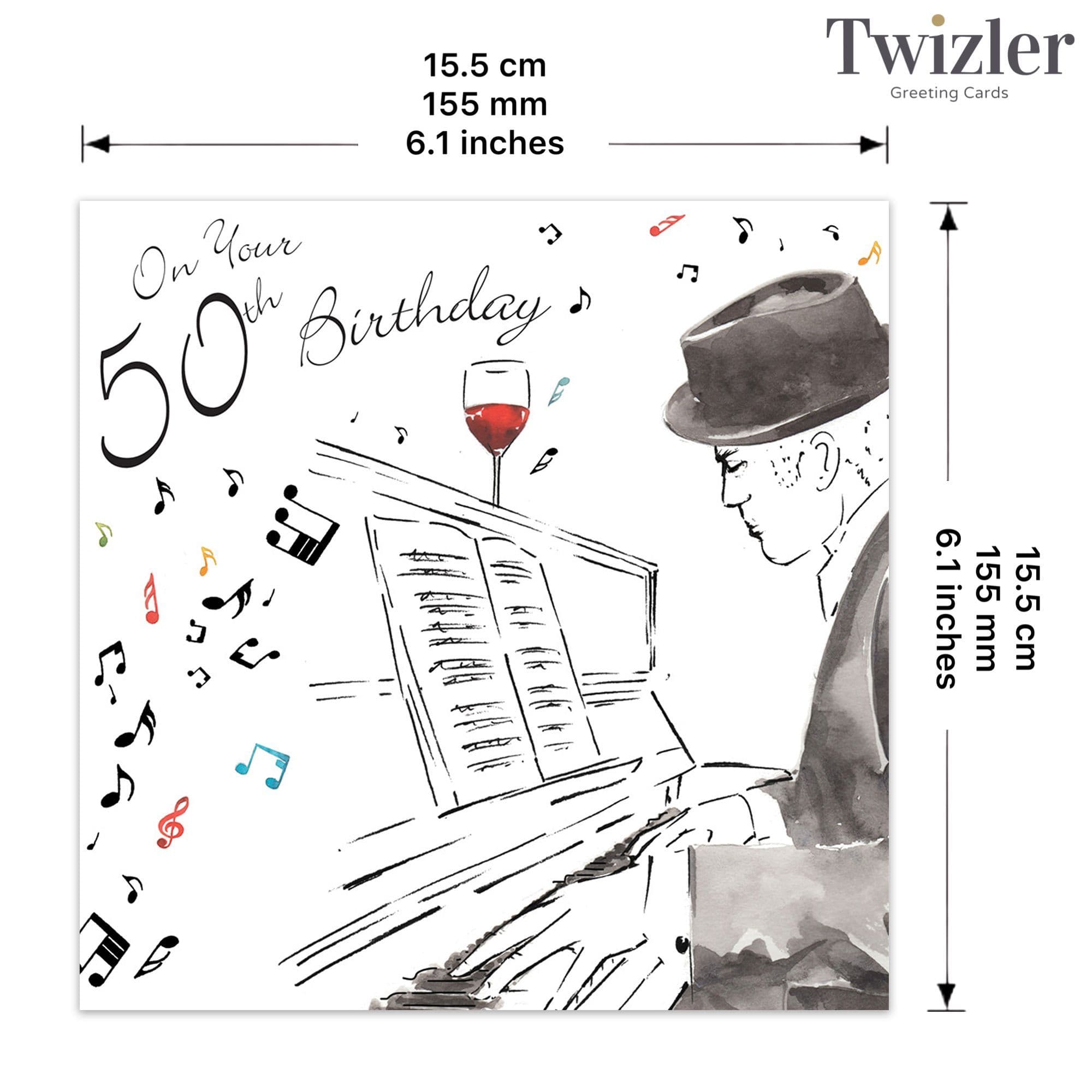 Age Birthday Cards. Birthday Card For Him. Age 50 Birthday Card. Male ...