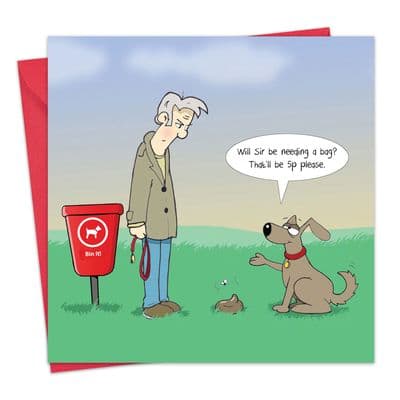 5p Bag Dog Card