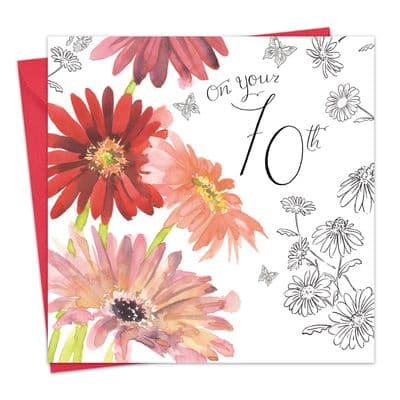 70th Birthday Card For Her