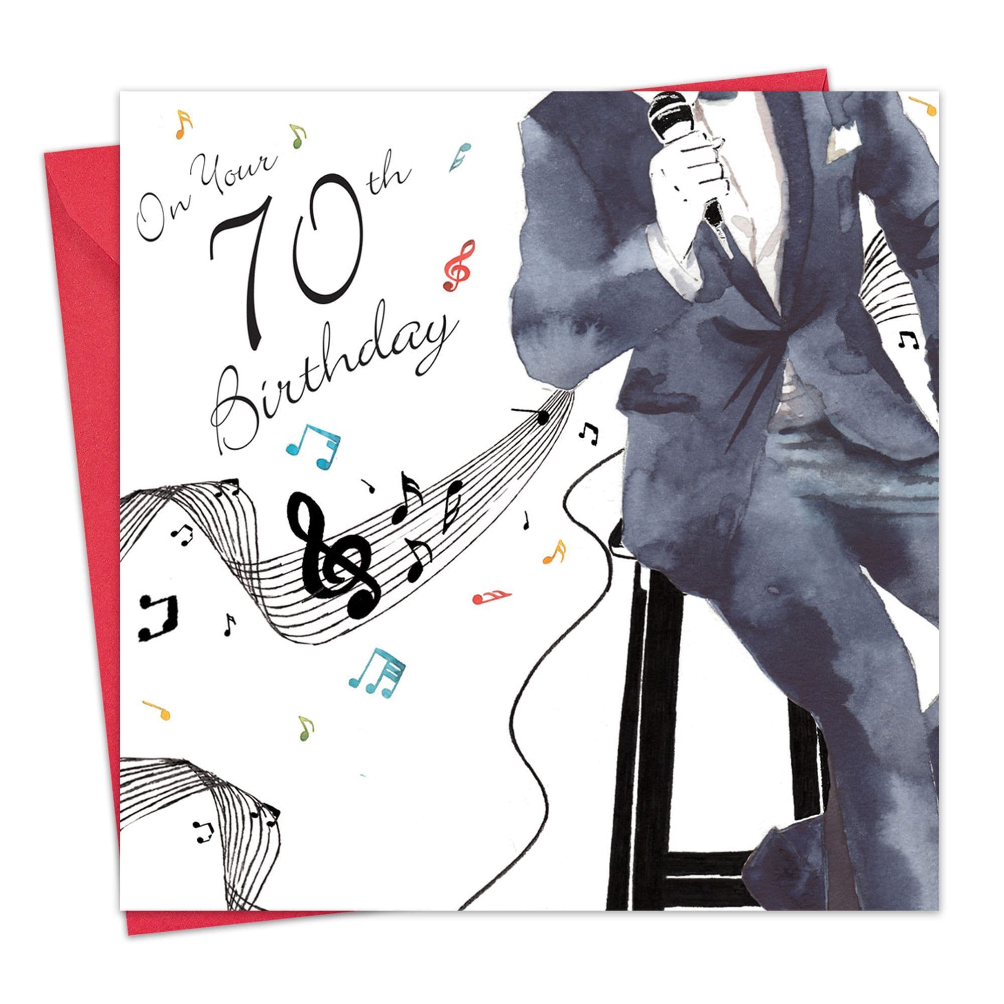 Personalized 70th Birthday Gift Card/Poster For Dad, Husband, Brother - Made In UK