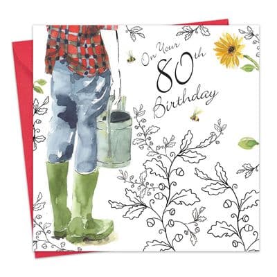 80th Birthday Card For Him