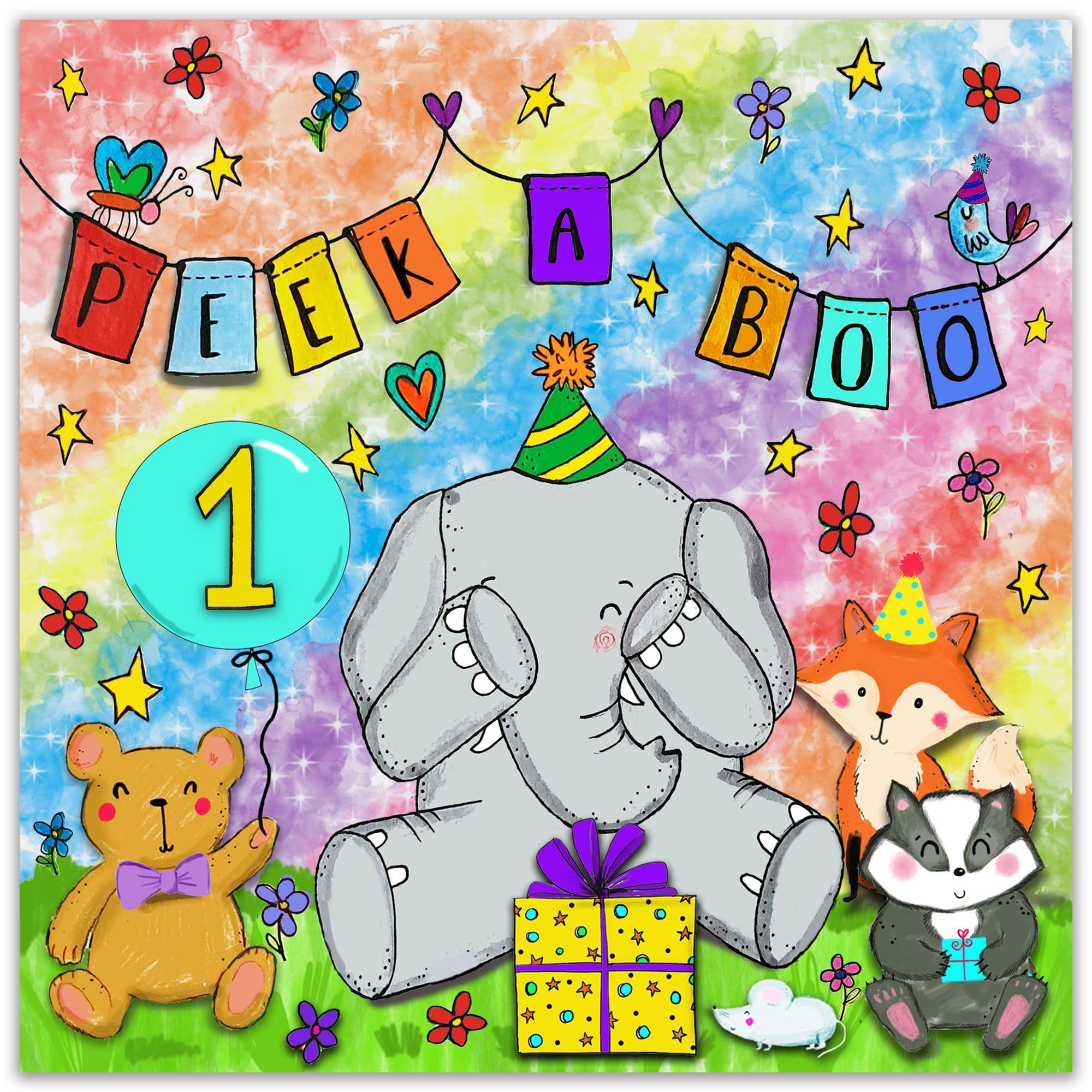 Happy First Birthday Card