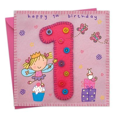 Age 1 Fairy Birthday Card