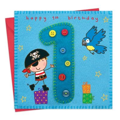 Age 1 Pirate Birthday Card