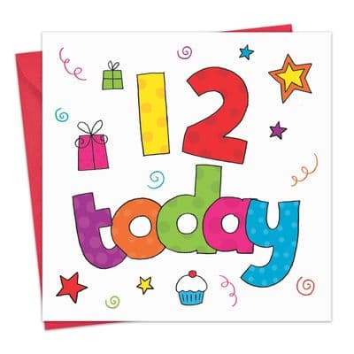 Age 12 Birthday Card