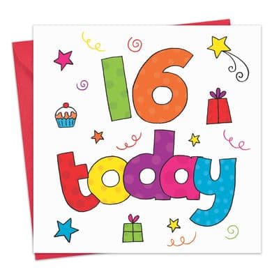 Age 16 Birthday Card