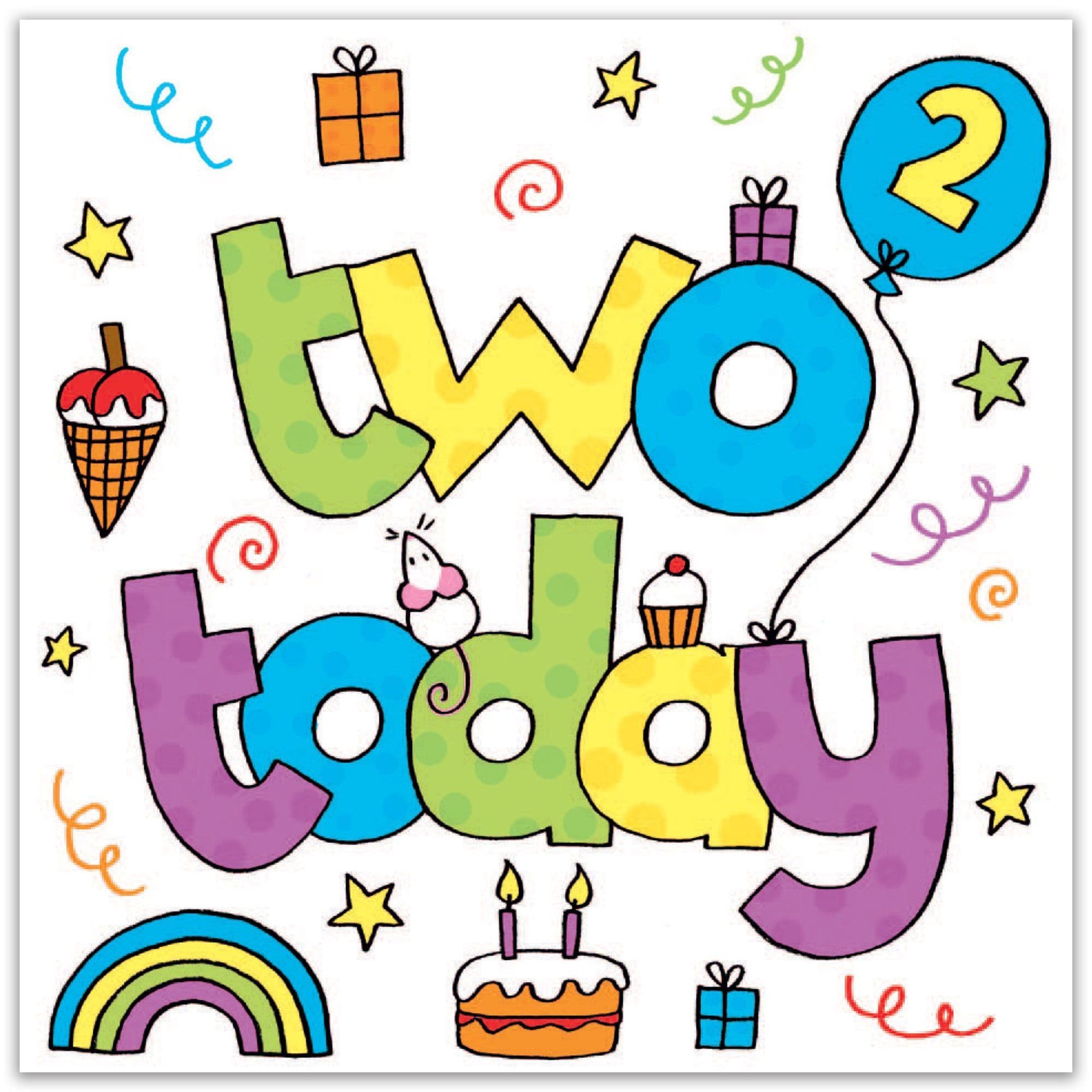 thumbnail image 2 of Twizler 2nd Birthday Card - Funny Joke Childrens Birthday Card - Age 2 Childrens Birthday Card For Boys Or Girls - Kids Happy Birthday Card Age Two 2 of 11
