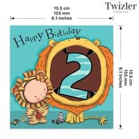Childrens Birthday Cards. Cute Cards. Age Cards. Happy Birthday Cards. Boys Cards. Twizler.