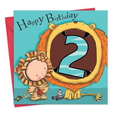 Age 2 Birthday Card Boys