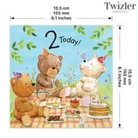 Childrens Birthday Cards. Cute Cards. Age Cards. Happy Birthday Cards. Animal Cards. Twizler.
