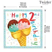 Childrens Birthday Cards. Cute Cards. Age Cards. Happy Birthday Cards. Food Cards. Squishies. Twizler.