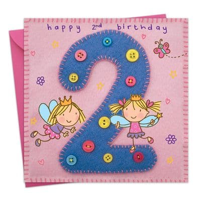 Age 2 Fairy Birthday Card