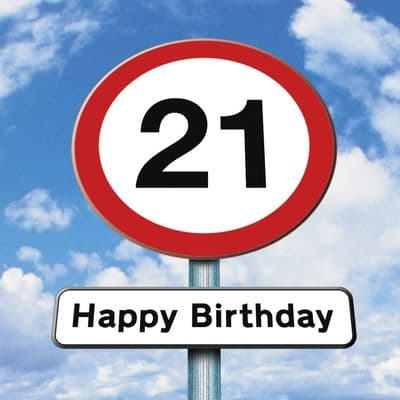 Age 21 Birthday Card