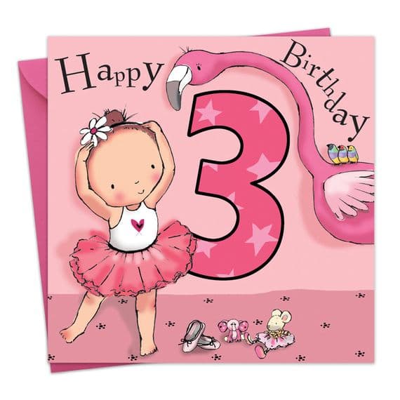 Childrens Birthday Cards. Cute Cards. Age Cards. Happy Birthday Cards. Girls Cards. Twizler.