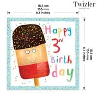 Childrens Birthday Cards. Cute Cards. Age Cards. Happy Birthday Cards. Food Cards. Squishies. Twizler.