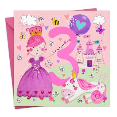 Age 3 Girl's Birthday - Princess