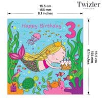 Childrens Birthday Cards. Cute Cards. Age Cards. Happy Birthday Cards. Girls Cards. Twizler.