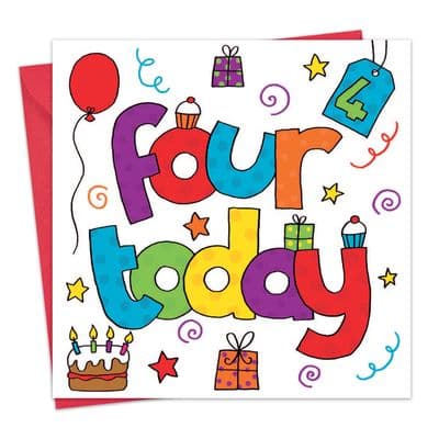 Age 4 Birthday Card