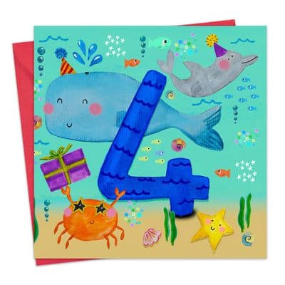 Age 4 Boys Birthday - Undersea