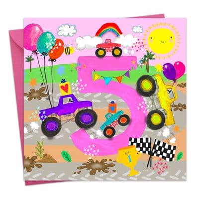 Age 5 Girl's Birthday - Monster Trucks