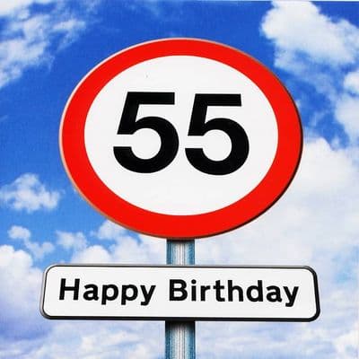 Age 55 Birthday Card