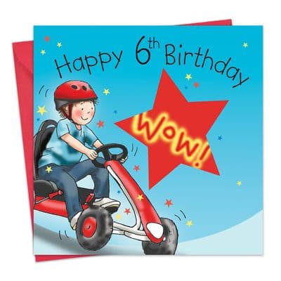 Age 6 Birthday Card Boys