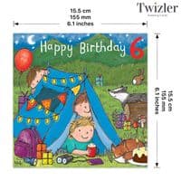 Childrens Birthday Cards. Cute Cards. Age Cards. Happy Birthday Cards. Boys Cards. Twizler.