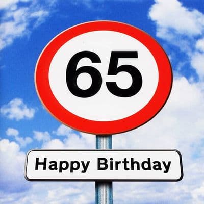 Age 65 Birthday Card