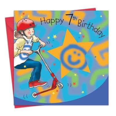 Age 7 Birthday Card Boys