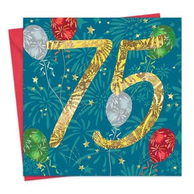 Age 75 Birthday Card
