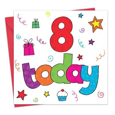 Age 8 Birthday Card