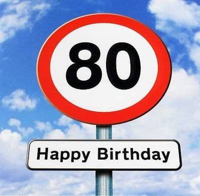 Age 80 Birthday Card