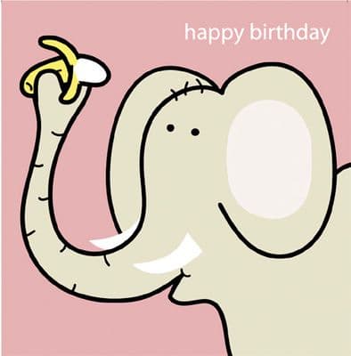 Animal Magic Birthday Card - Elephant