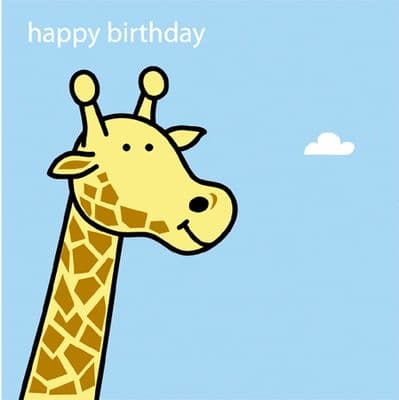 Animal Magic Birthday Card - Giraffe