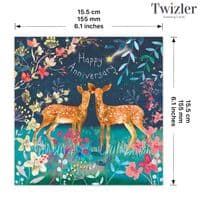 Happy Anniversary Cards. Cute Cards. Animal Cards. Cute Greetings Cards. Twizler