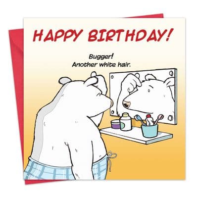 Another White Hair Funny Card