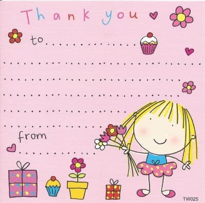 Ballerina Thank You Note