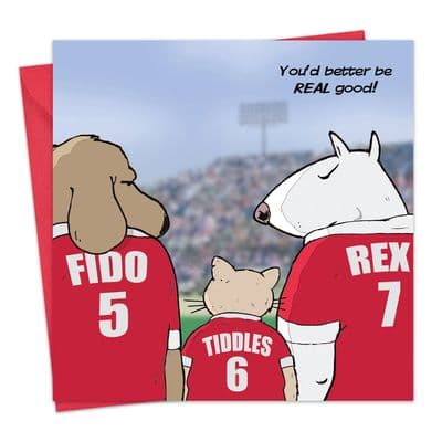 Better Be Good Dog and Cat Card