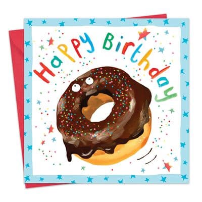 Birthday Card Boy Doughnut