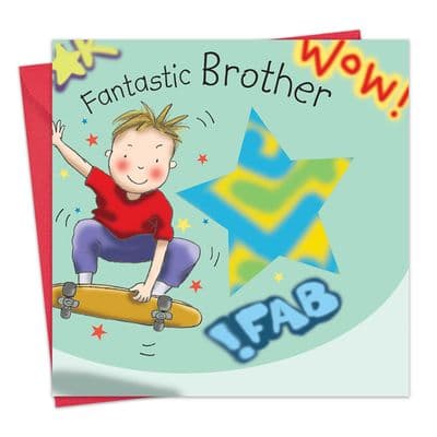 Birthday Card For Brother Skateboard