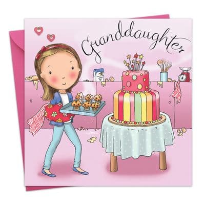 Birthday Card For Granddaughter Cakes