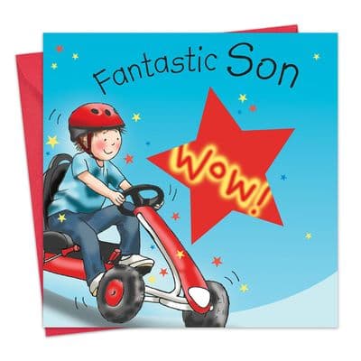 Birthday Card For Son Go Kart