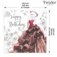 Gorgeous Birthday Cards. Birthday Card For Her. Female Birthday Card. Happy Birthday Cards. Twizler.