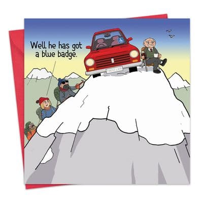 Blue Badge Humour Card