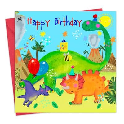 Boys Birthday Card - Dinosaur