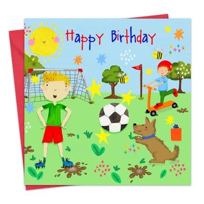 Boys Birthday Card - Park