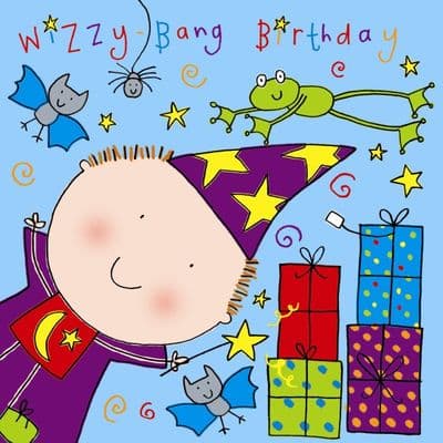 Boys Wizard Birthday Card