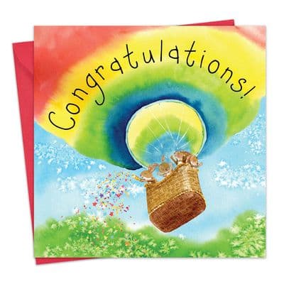 Card For Congratulations Rabbits